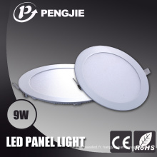Panneau lumineux de 9W LED de prix bas avec du CE (rond)